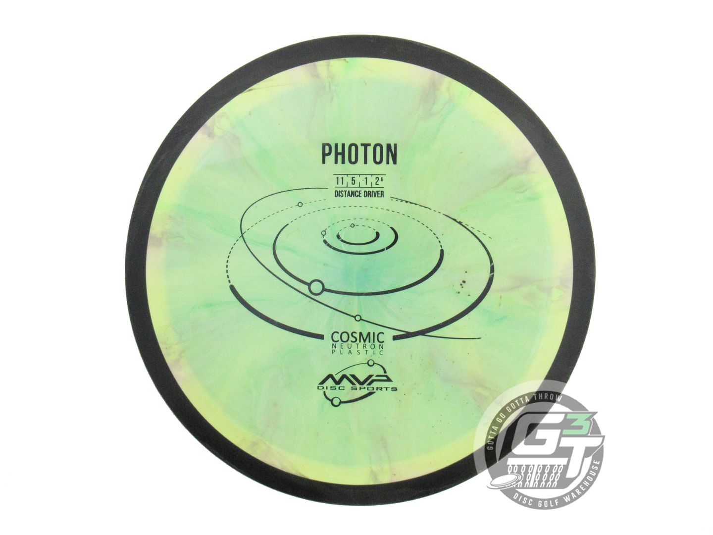 USED MVP Disc Sports Cosmic Neutron Photon 169g Lime-Yellow Distance Driver Disc