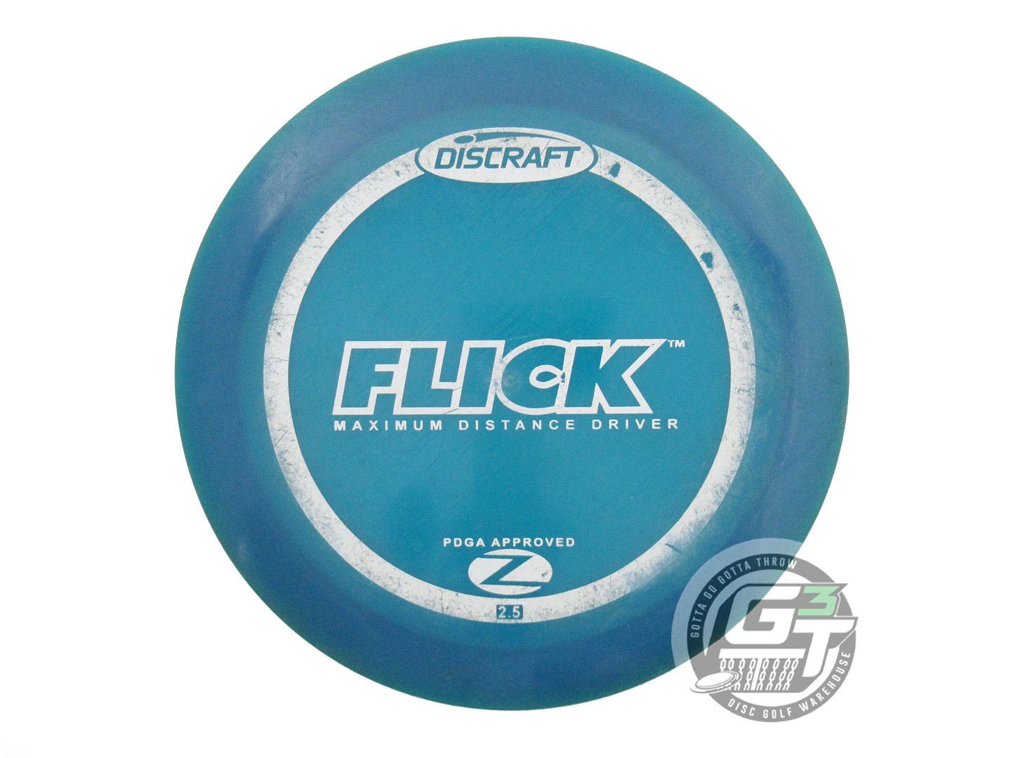 USED Discraft X-OUT Z Flick 169g Blue White Stamp PFN Distance Driver Golf Disc