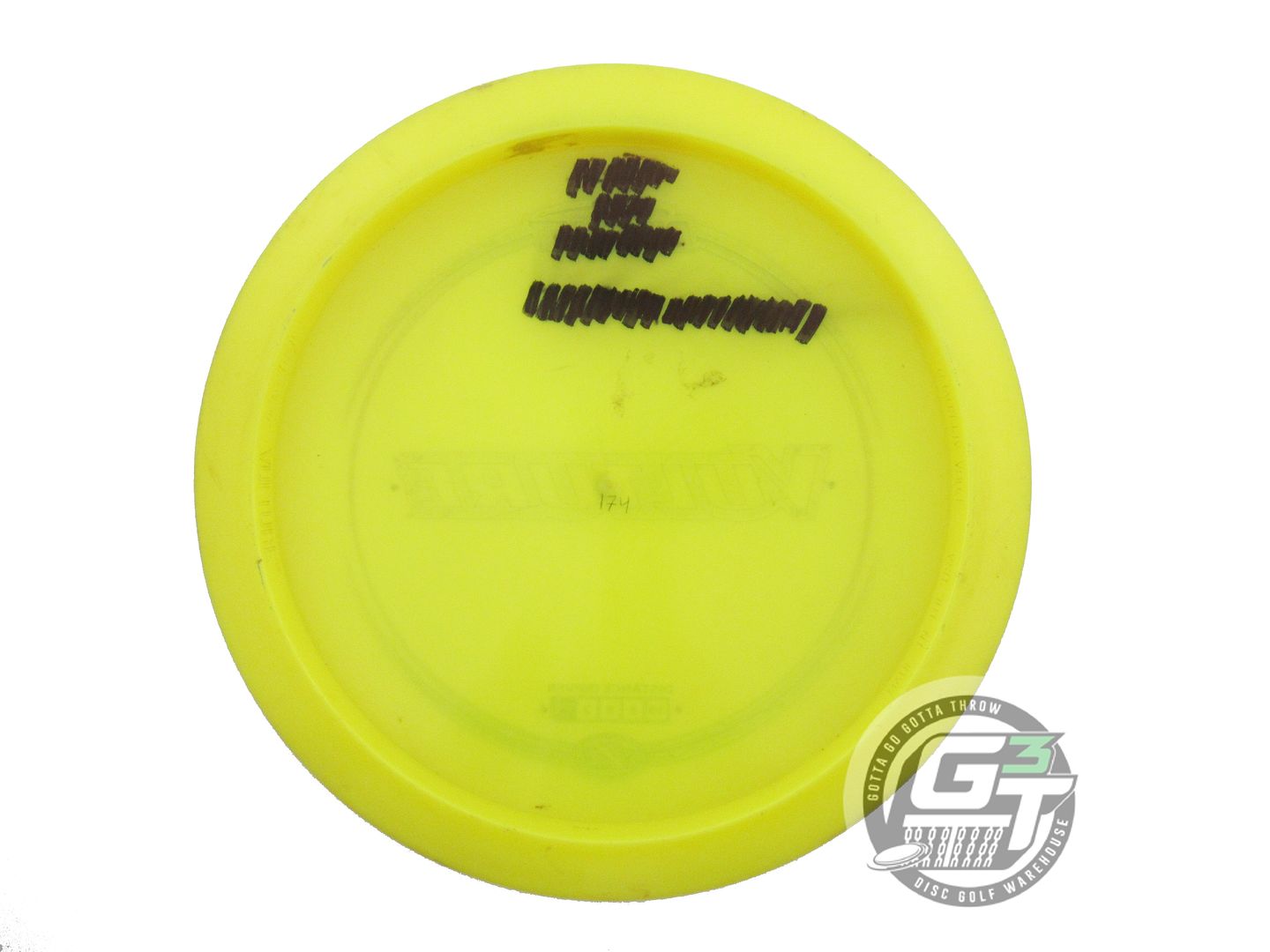 USED Discraft Z Vulture 174g Yellow Sunset Shatter Foil Distance Driver Disc