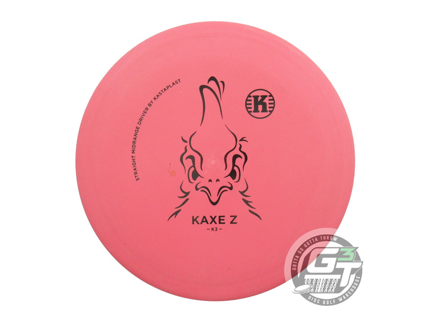 USED Kastaplast K3 Kaxe Z 173g Pink Black Stamp Midrange Golf Disc