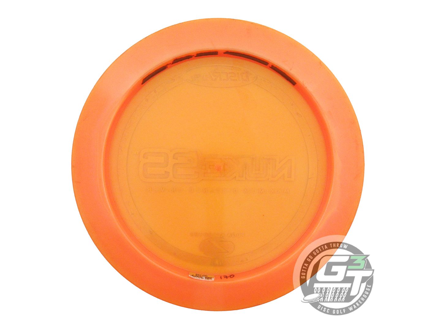 USED Discraft Z Nuke SS 170g Orange Flag Foil Distance Driver Golf Disc
