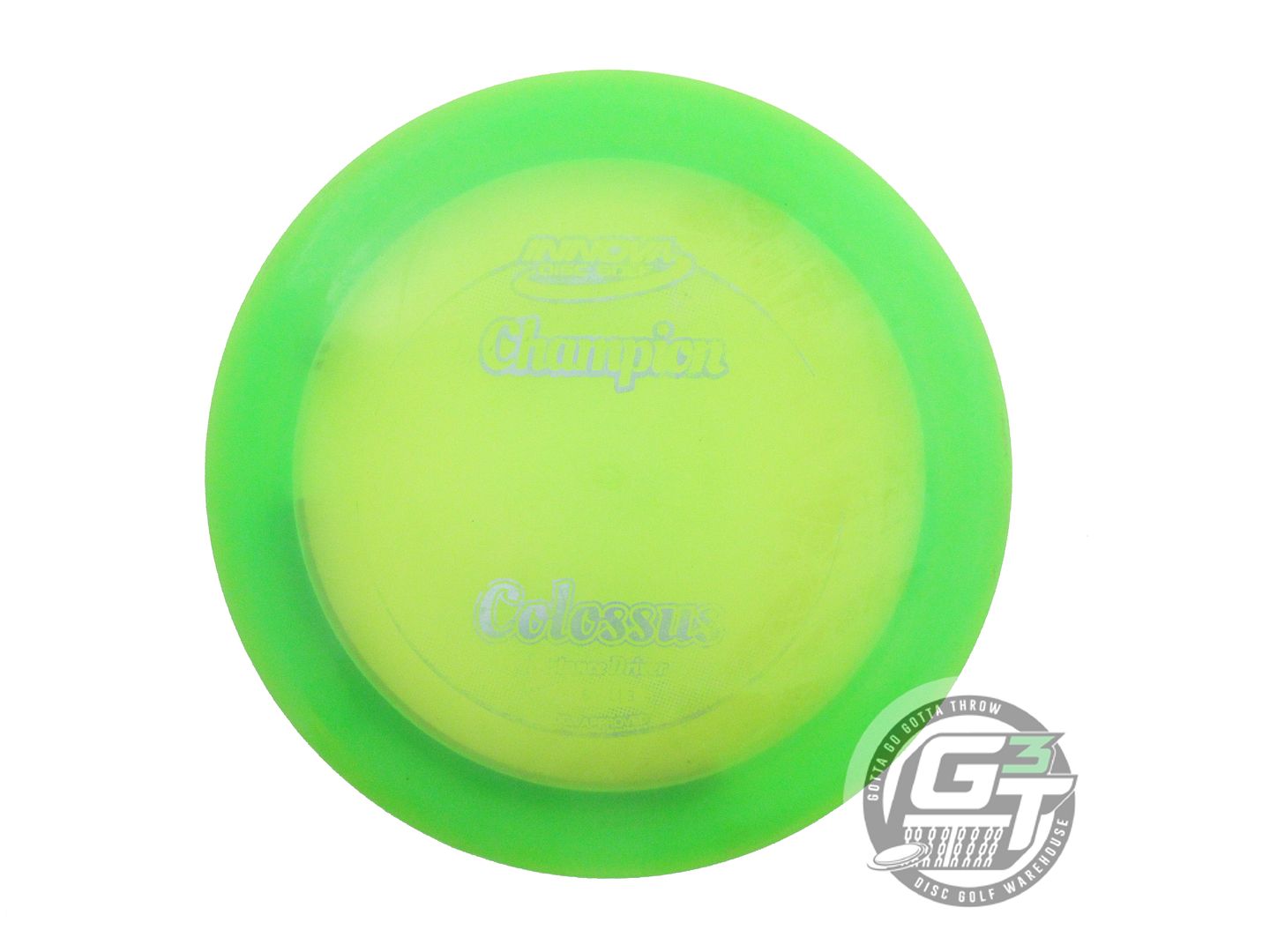 USED Innova Champion Colossus 170g Lime Silver Foil Distance Driver Golf Disc