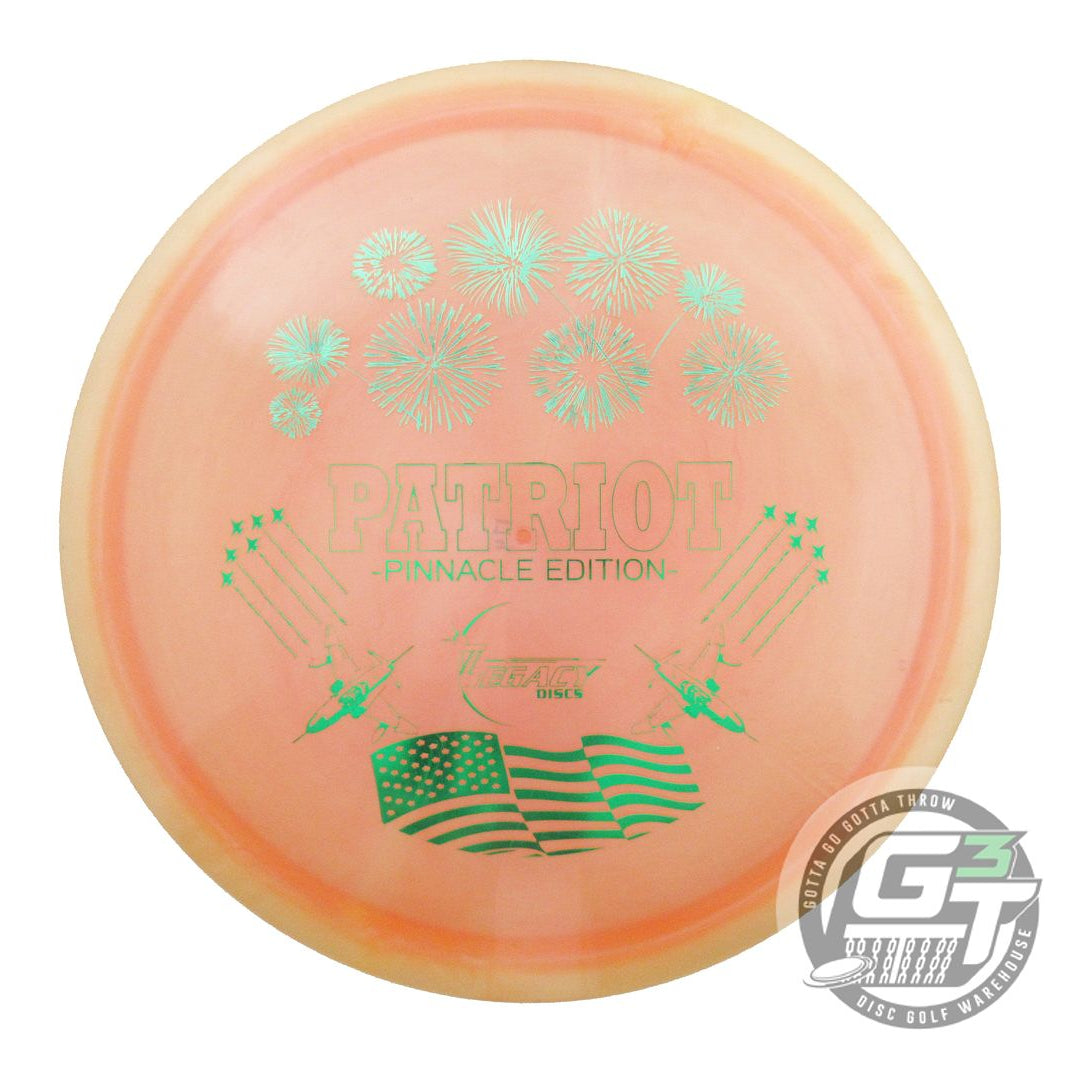 USED Legacy Discs Pinnacle Patriot 174g Peach Green Foil Fairway Driver Disc
