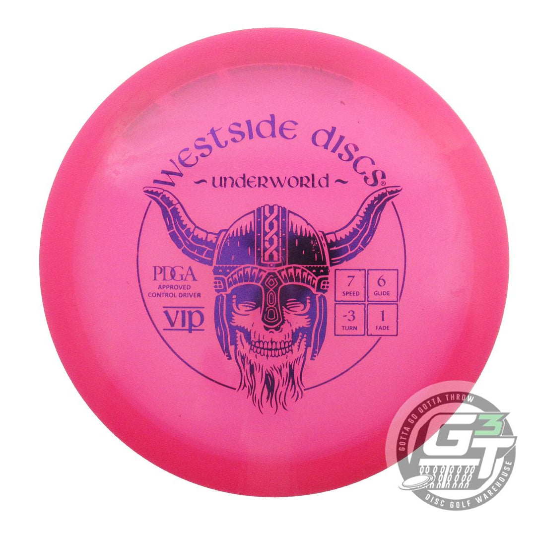 USED Westside Discs VIP Underworld 176g Pink Purple Foil Fairway Driver Disc