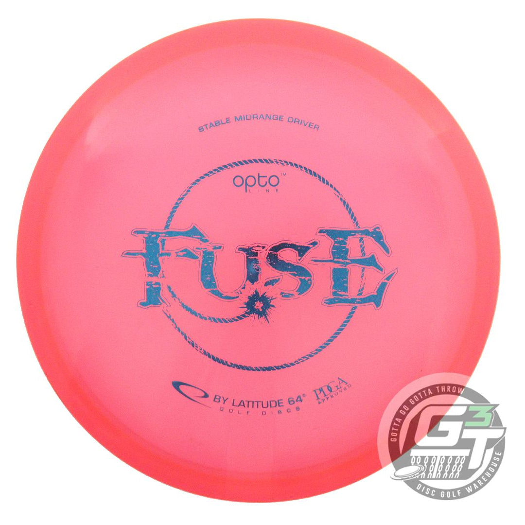 USED Latitude 64 Opto Fuse 177g Pink Blue Foil Midrange Golf Disc