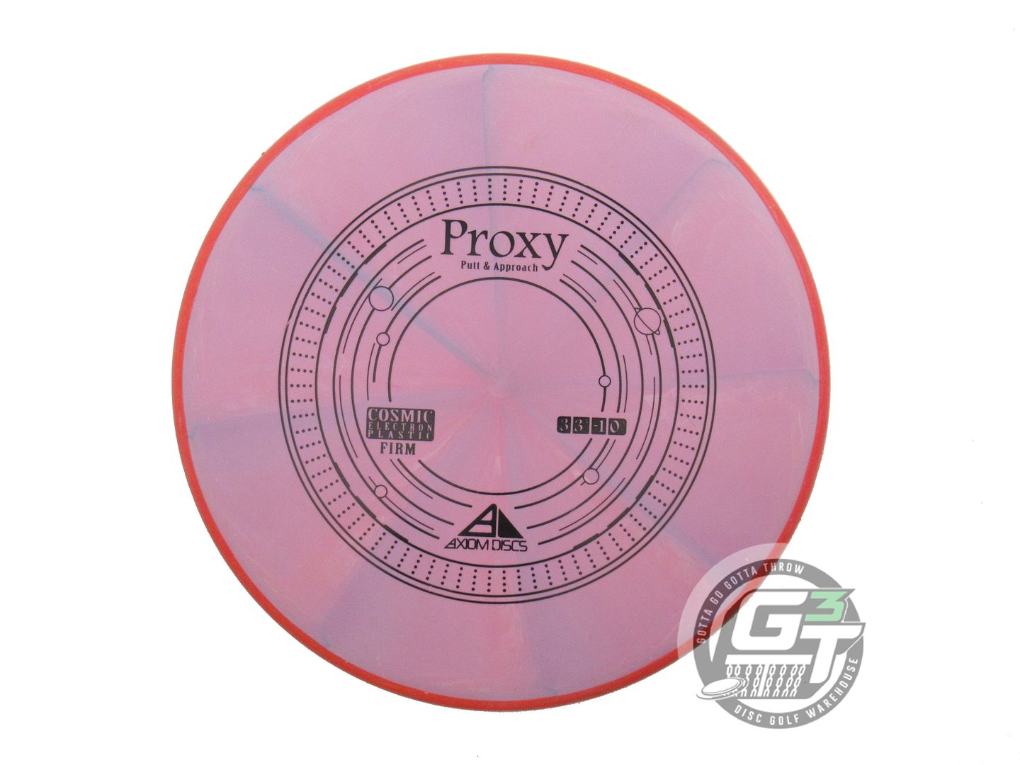 USED Axiom Discs Cosmic Electron Firm Proxy 173g Lilac Orange Rim Putter Disc