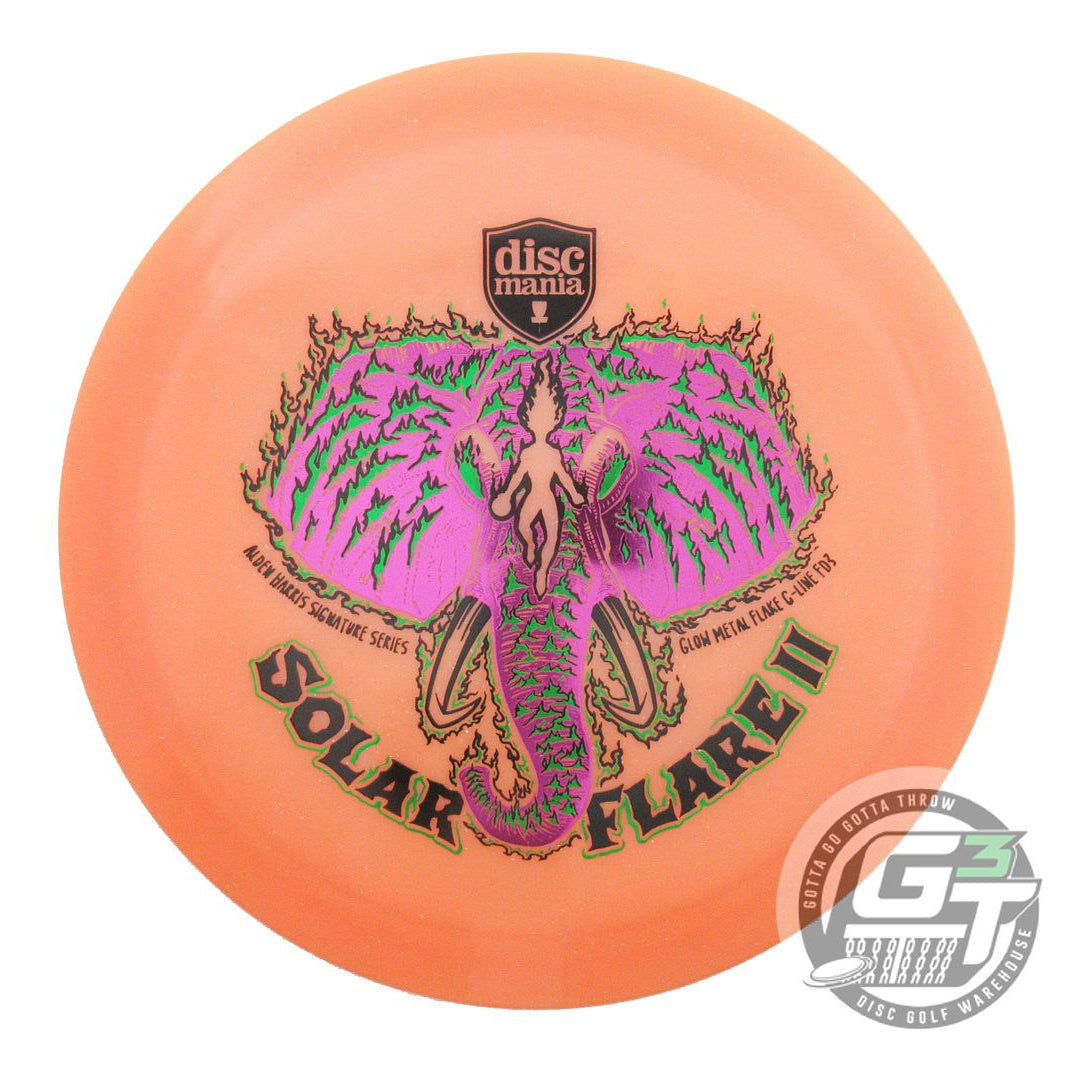 Discmania Limited Edition 2025 Signature Alden Harris Solar Flare II Glow Metal Flake C-Line FD3 Fairway Driver Golf Disc (Individually Listed)