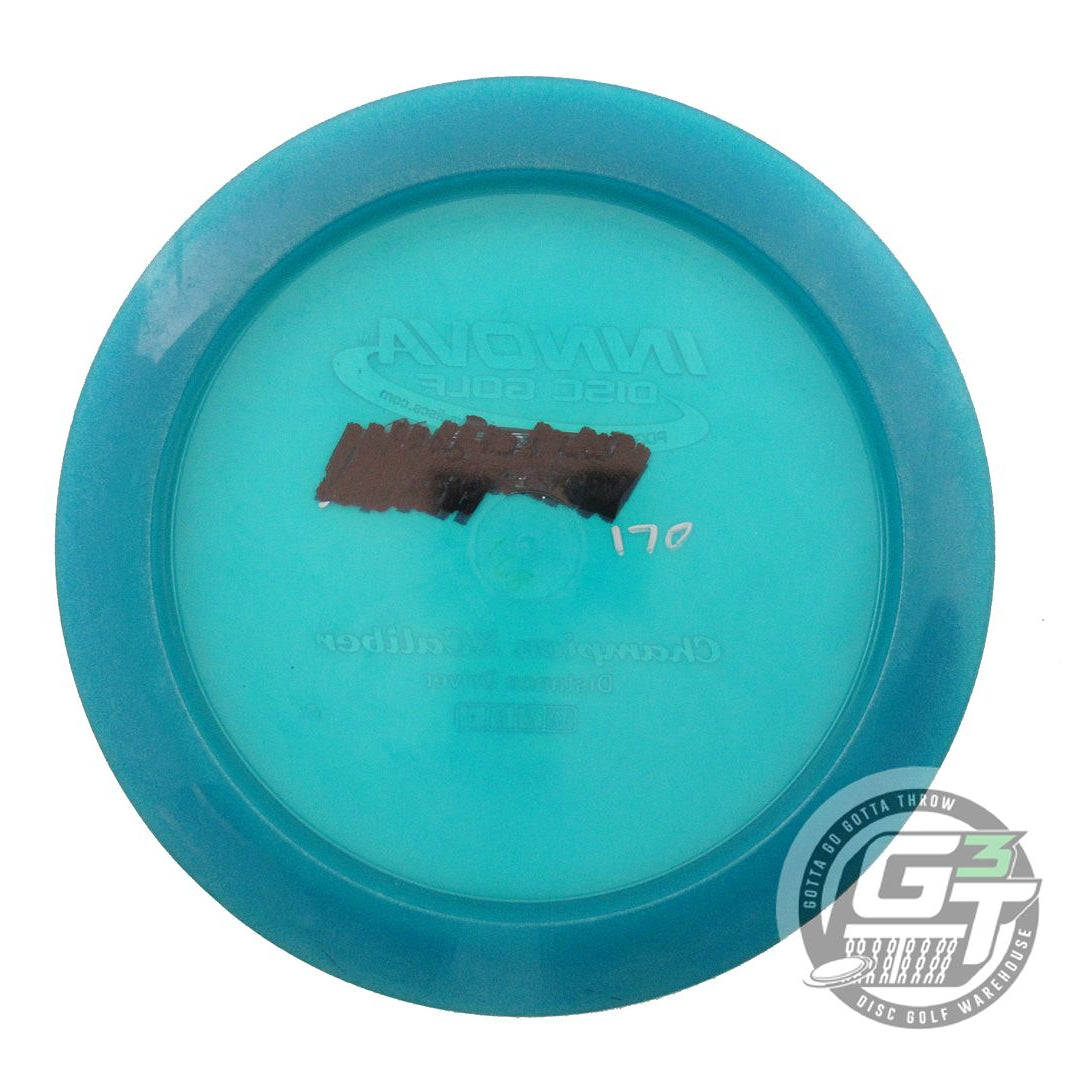 USED Innova Champion Xcaliber 170g Teal Red Rose Foil Distance Driver Golf Disc