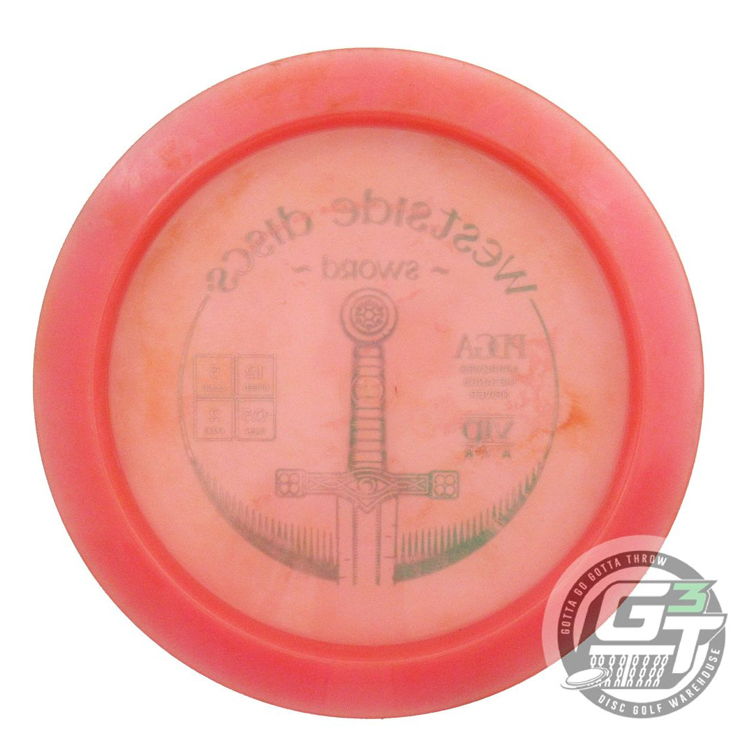USED Westside Discs VIP AIR Sword 152g Pink Green Foil Distance Driver Golf Disc