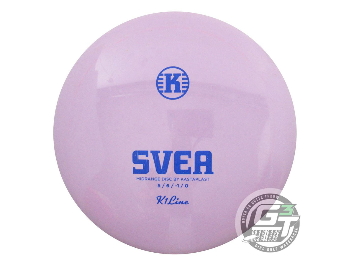 USED Kastaplast K1 Svea 173g Lilac Blue Stamp Midrange Golf Disc
