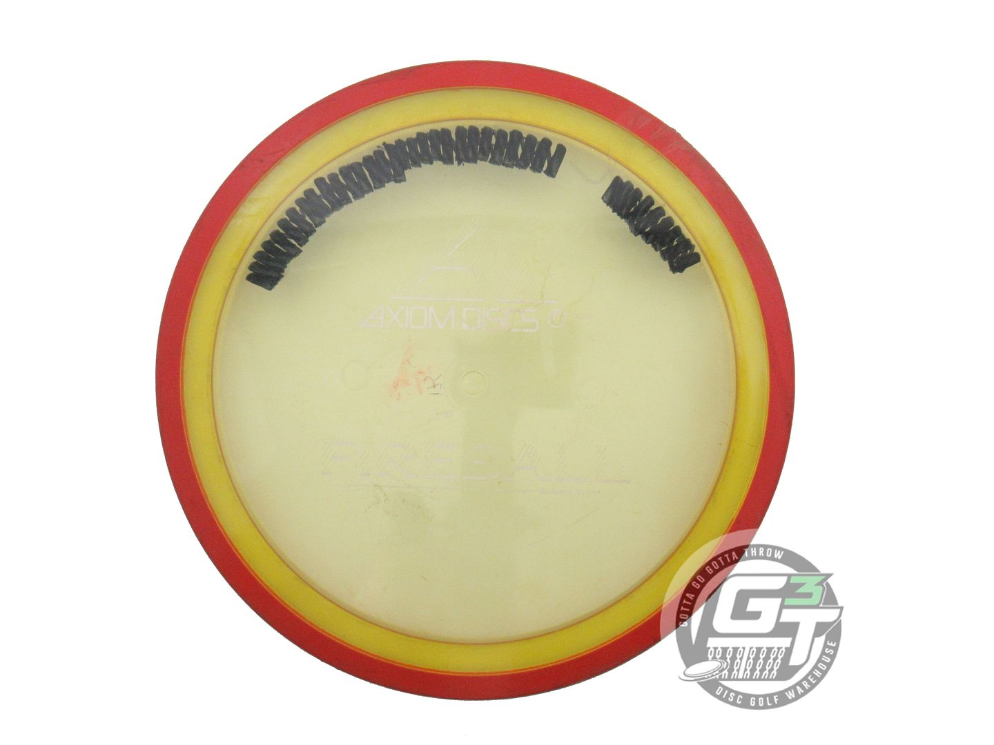 USED Axiom Discs Proton Fireball 175g Yellow Red Rim Distance Driver Golf Disc