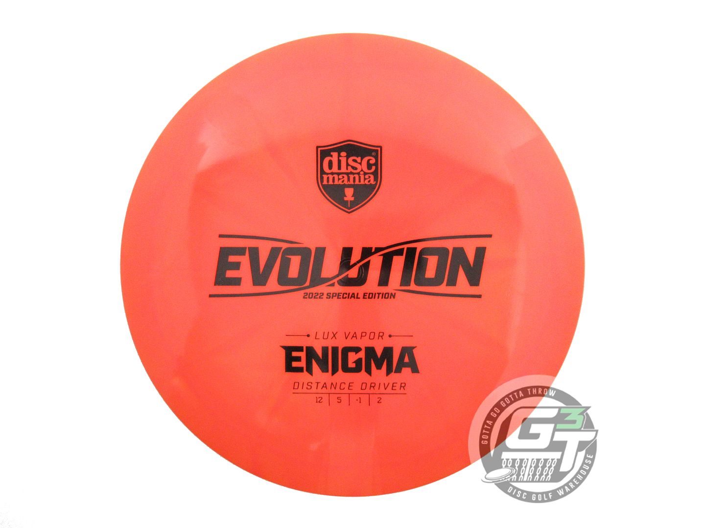 NOS DiscMania Lux Vapor Enigma 173g Orange Black Stamp Driver Golf Disc