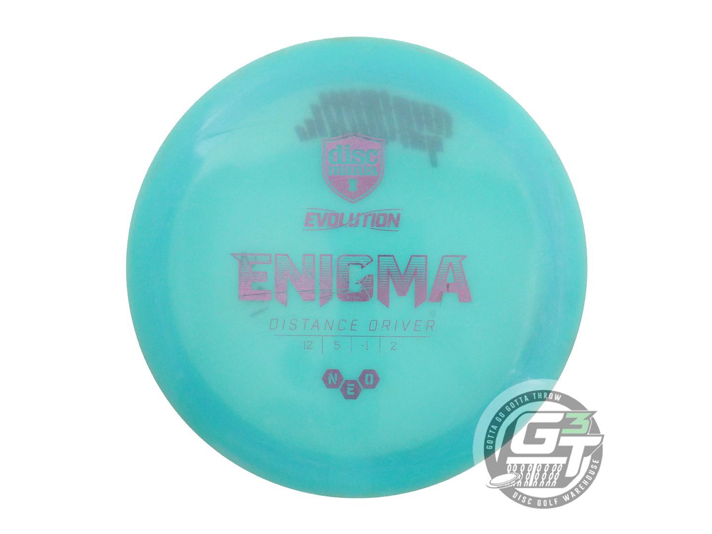 USED DiscMania Neo Enigma 174g Teal Lilac Foil Distance Driver Golf Disc