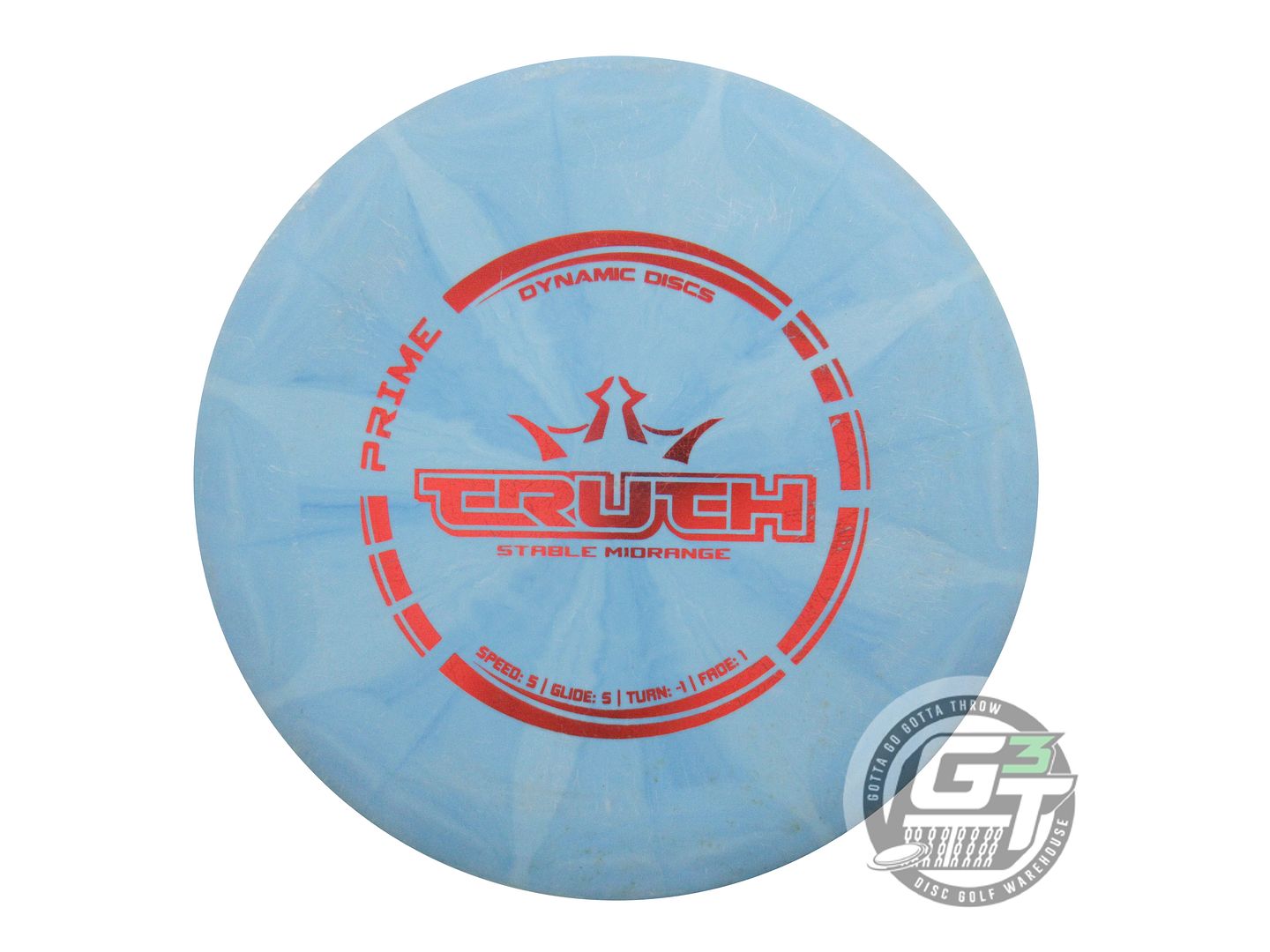 USED Dynamic Discs Prime Truth 175g Blue Red Foil Midrange Golf Disc