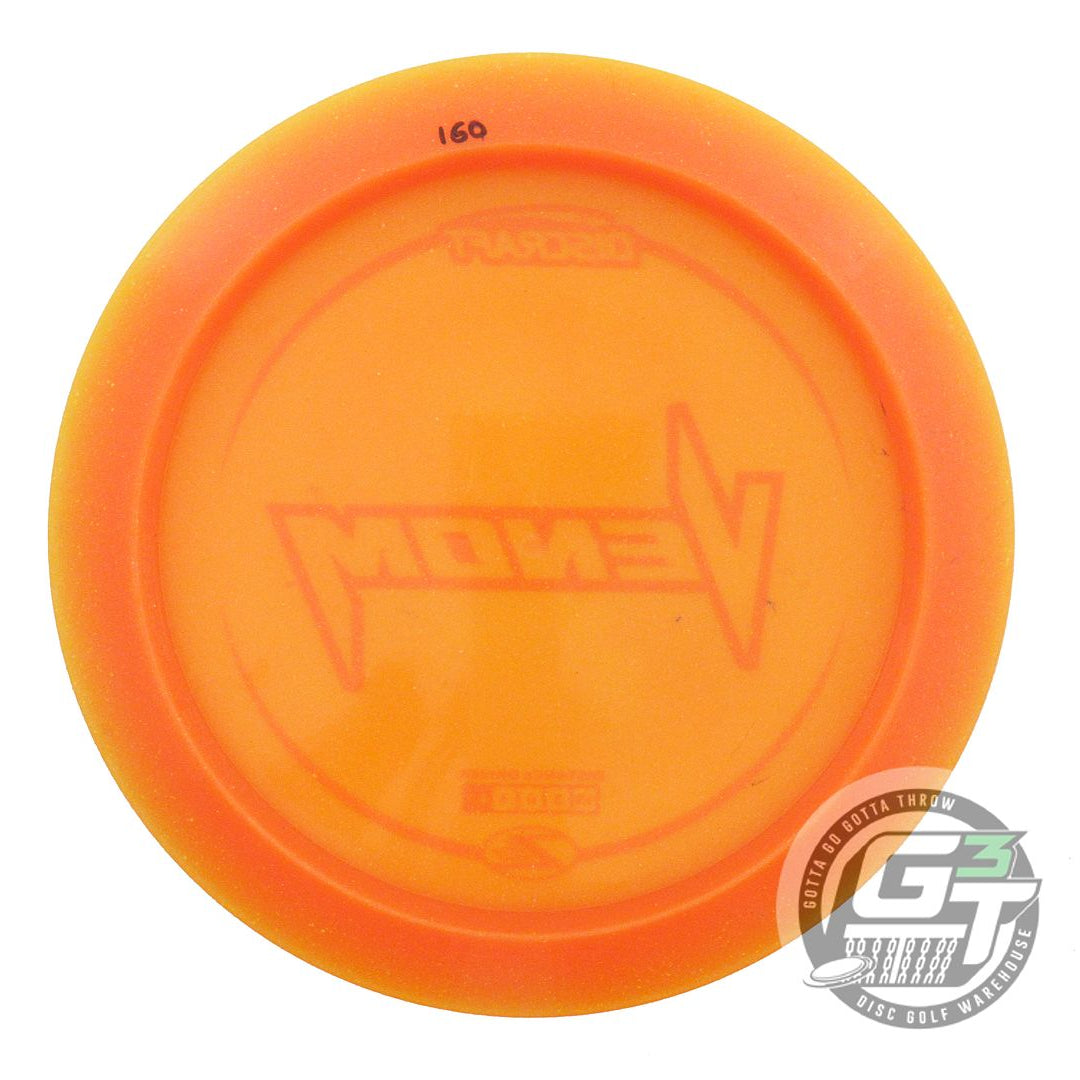 USED Discraft Z Lite Venom 160g Orange Orange Stamp Distance Driver Golf Disc