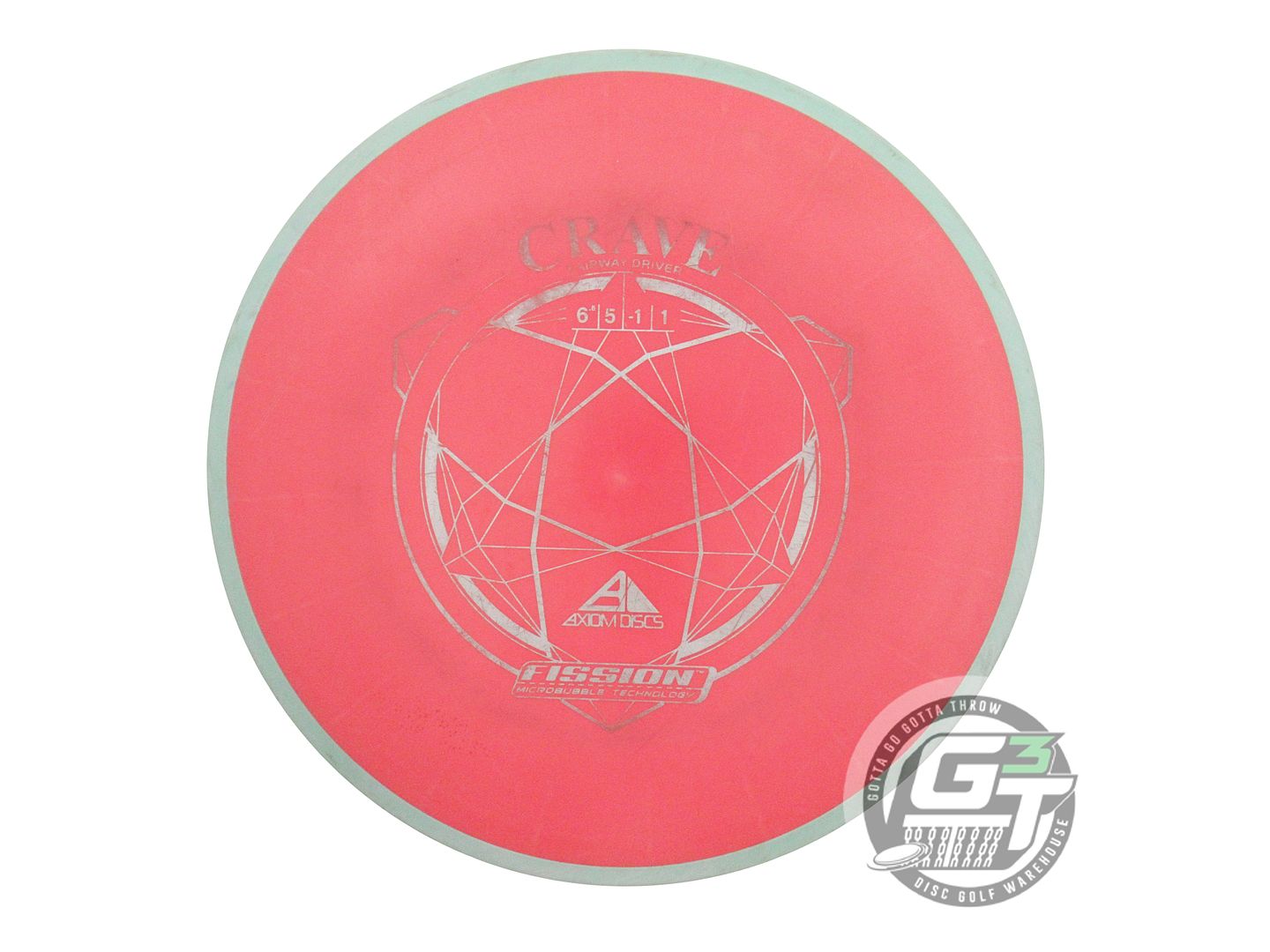 USED Axiom Discs Fission Crave 159g Red Mint Rim Fairway Driver Golf Disc