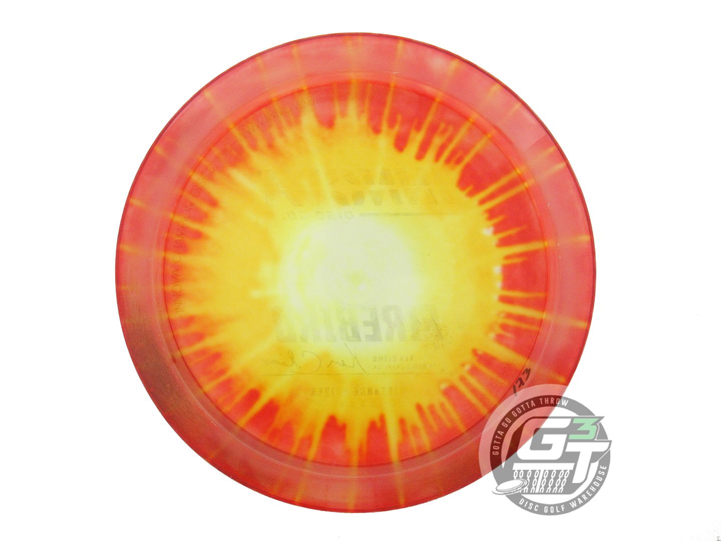 USED Innova I-DYE Champion Firebird 173g Red Burst Distance Driver Golf Disc