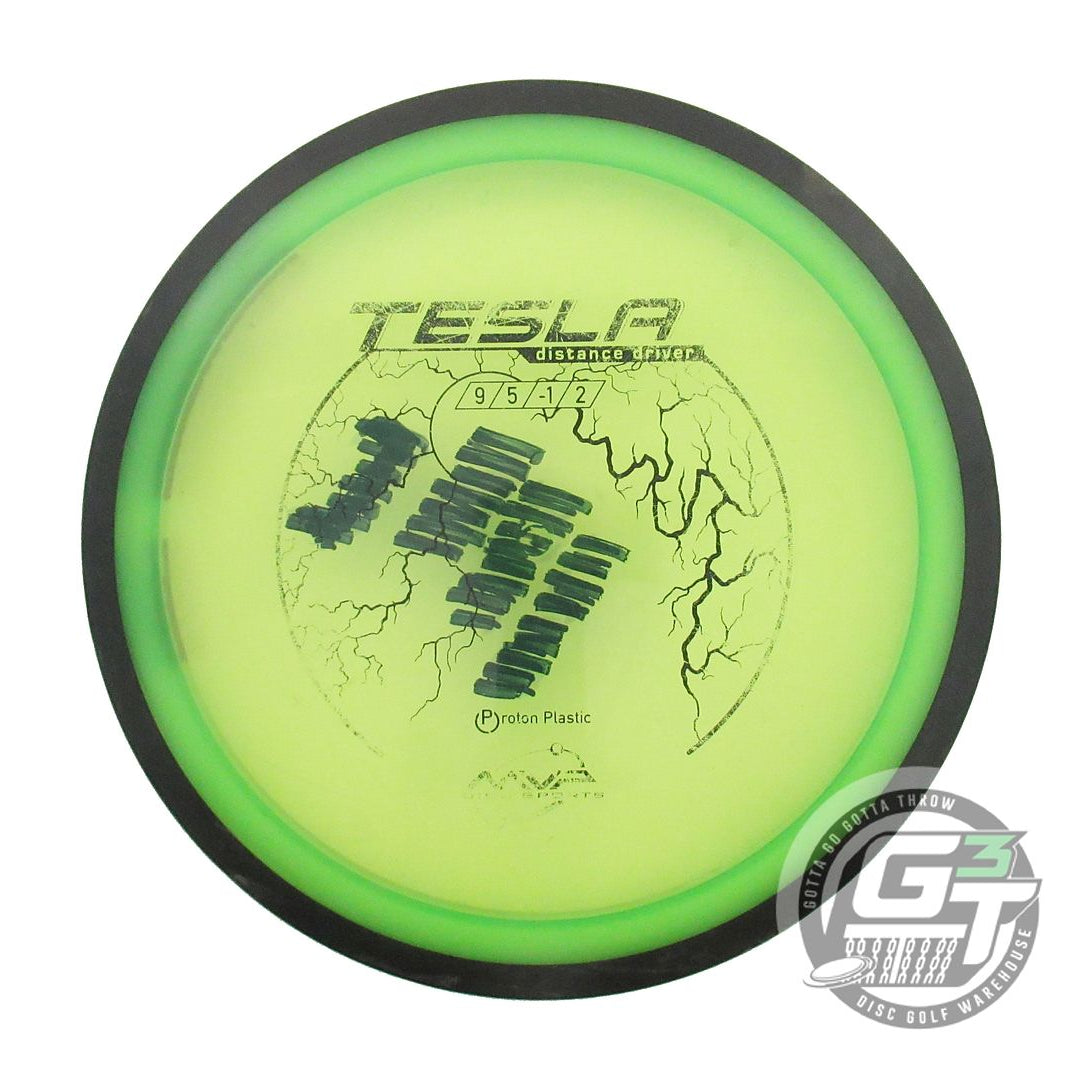 USED MVP Disc Sports Proton Tesla 173g Lime Distance Driver Golf Disc