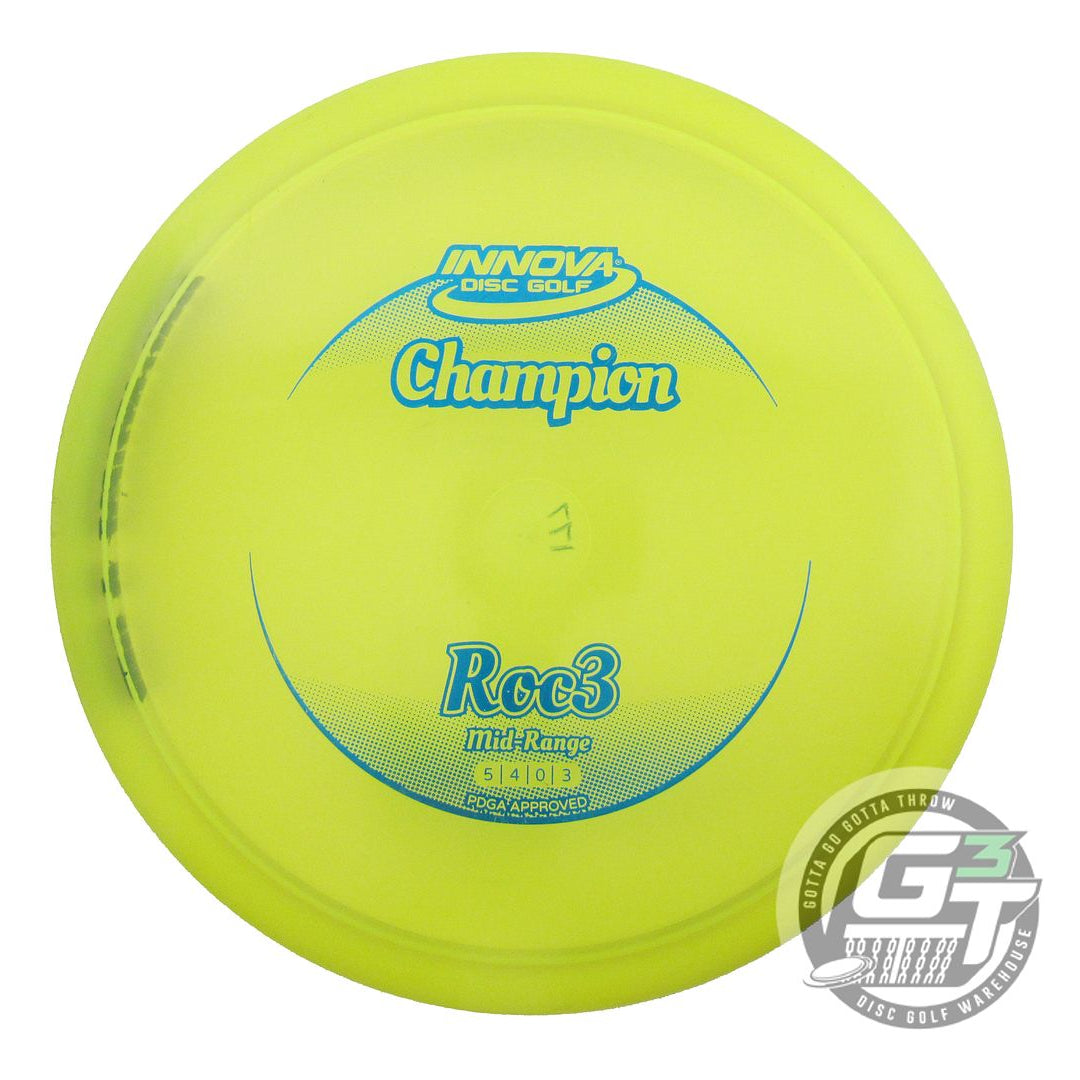 USED Innova Champion Roc3 177g Yellow Blue Foil Midrange Golf Disc