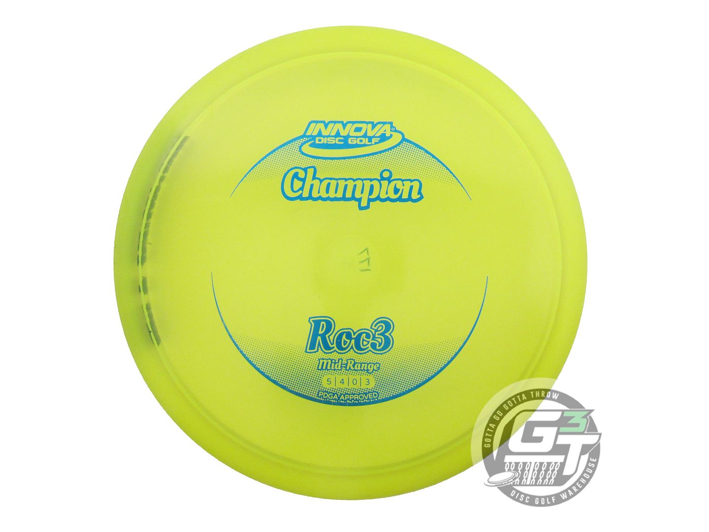 USED Innova Champion Roc3 177g Yellow Blue Foil Midrange Golf Disc
