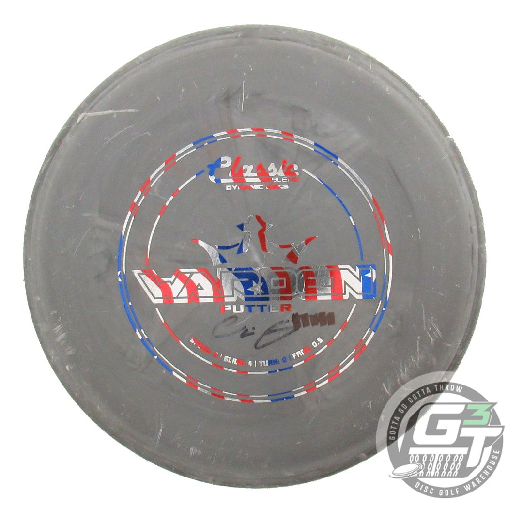 USED Dynamic Discs Classic Blend Warden 176g Gray Flag Foil Putter Golf Disc
