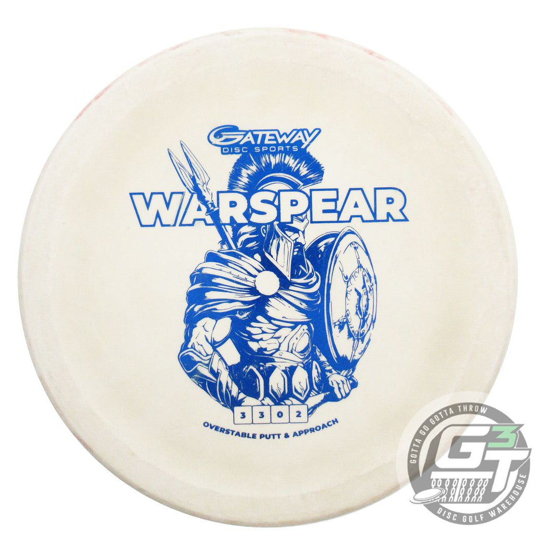USED Gateway SureGrip Soft War Spear 172g White Blue Foil Putter Golf Disc