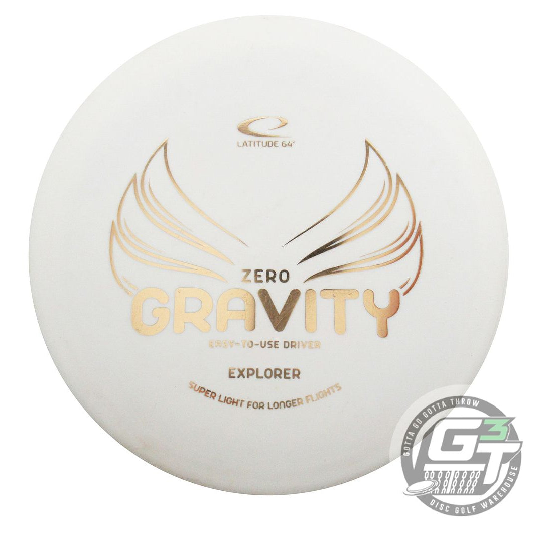 USED Latitude 64 Zero Gravity Explorer 123g White Gold Foil Distance Driver Disc