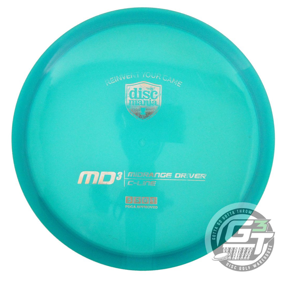USED DiscMania C-Line MD3 177g Teal Silver Foil Midrange Golf Disc