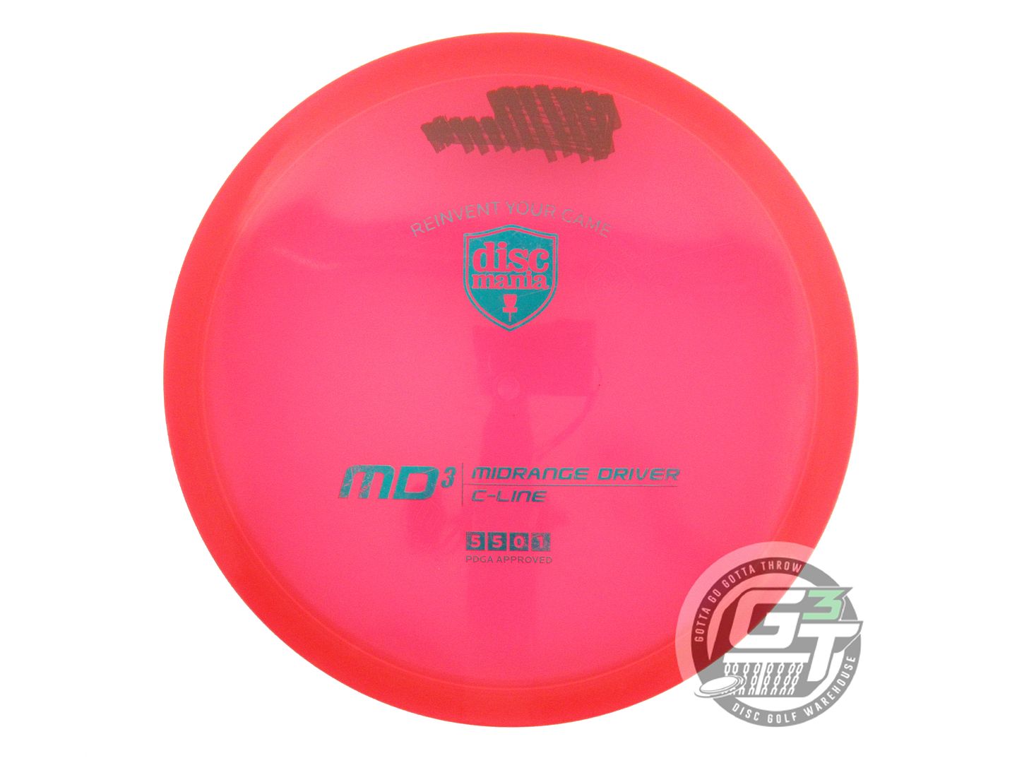 USED DiscMania C-Line MD3 176g Red Teal Foil Midrange Golf Disc