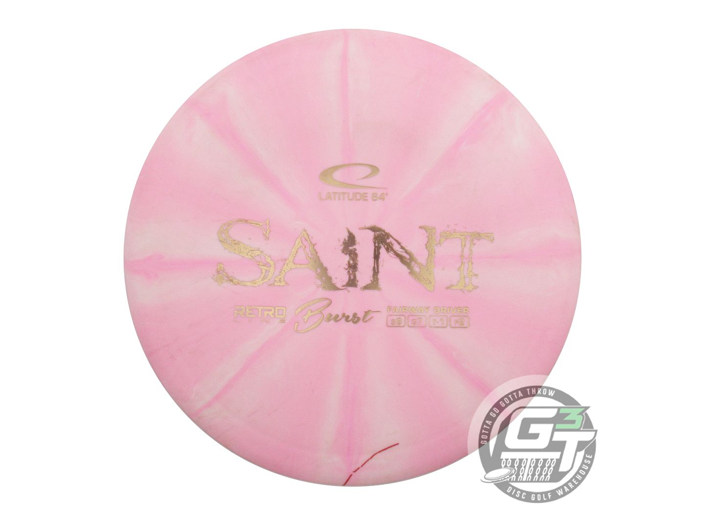 USED Latitude 64 Retro Burst Saint 173g Pink Gold Foil Fairway Driver Golf Disc