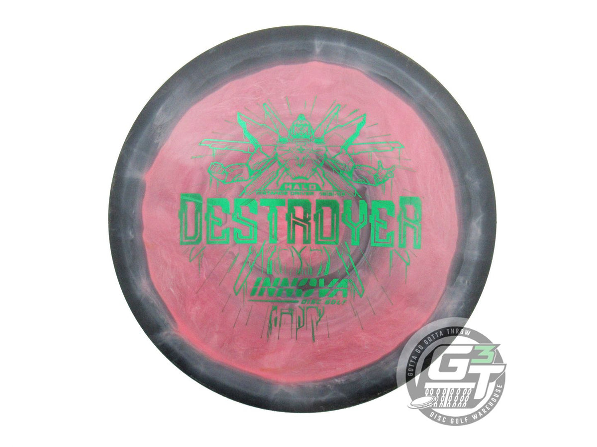 USED Innova Halo Star Destroyer 174g Black-Pink Distance Driver Golf Disc