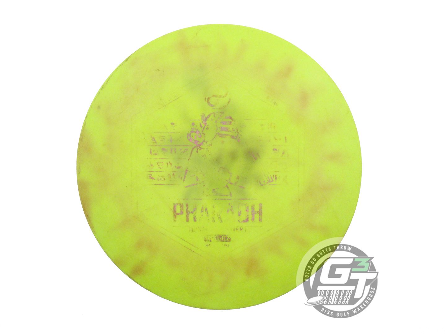 USED Infinite I-Blend Pharaoh 172g Yellow HOME DYED Distance Driver Golf Disc