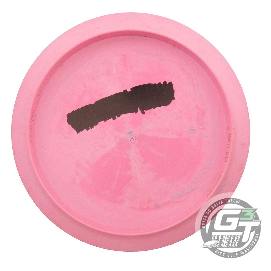USED Discraft ESP Vulture 180g Pink Teal Flower Foil Distance Driver Golf Disc
