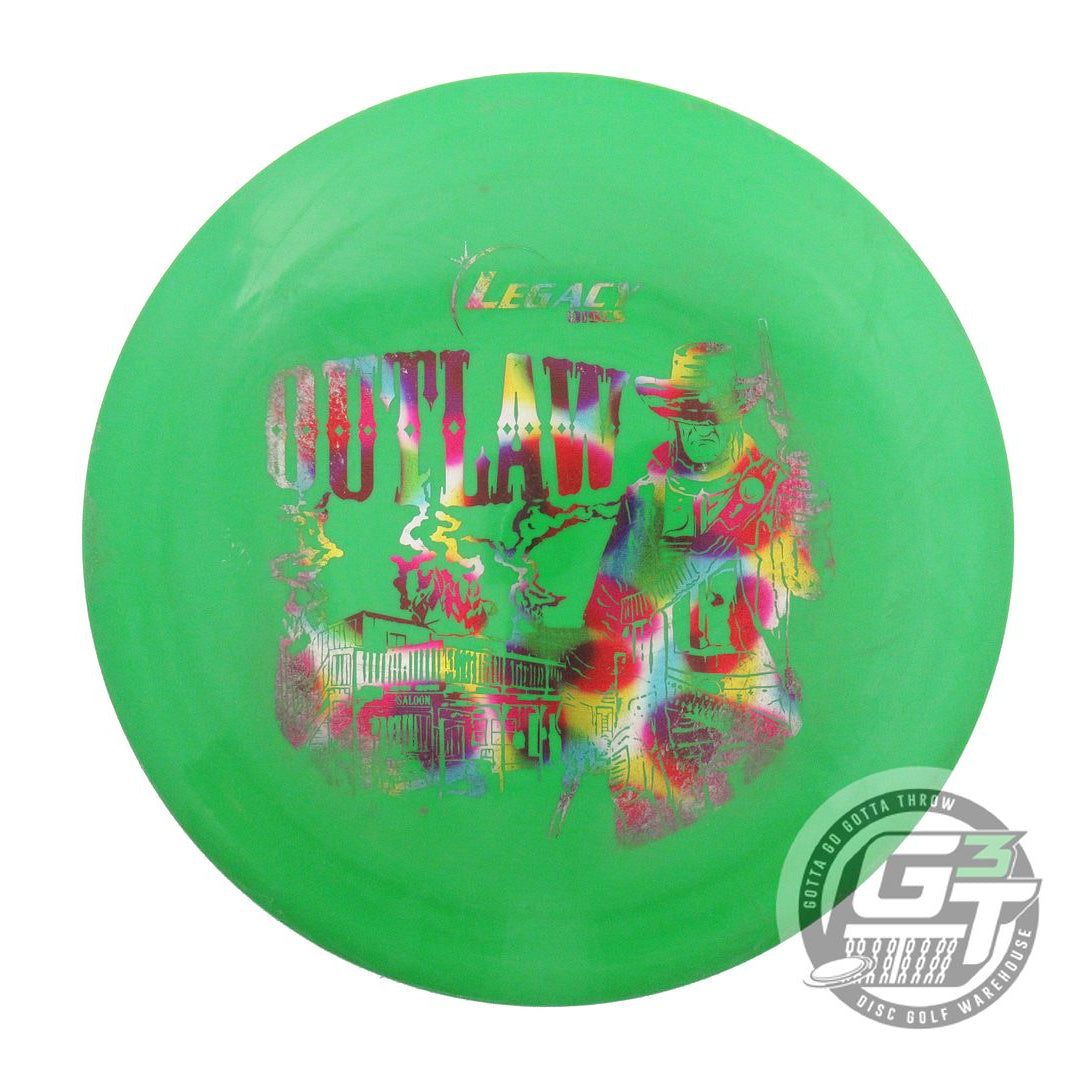 USED Legacy Discs Icon Outlaw 175g Green Jellybean Foil Distance Driver Disc