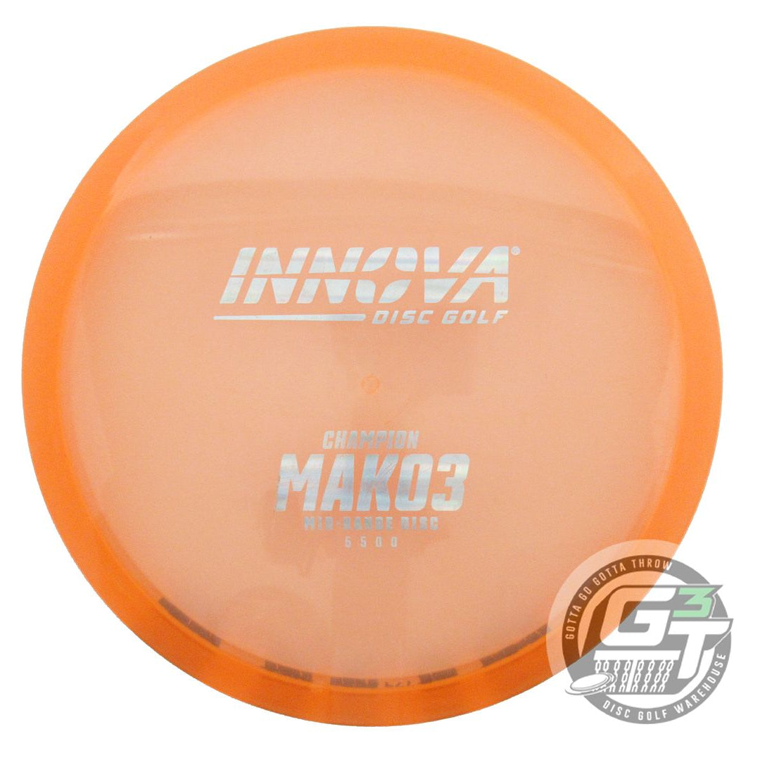 USED Innova Champion Mako3 179g Peach Silver Holo Foil Midrange Golf Disc