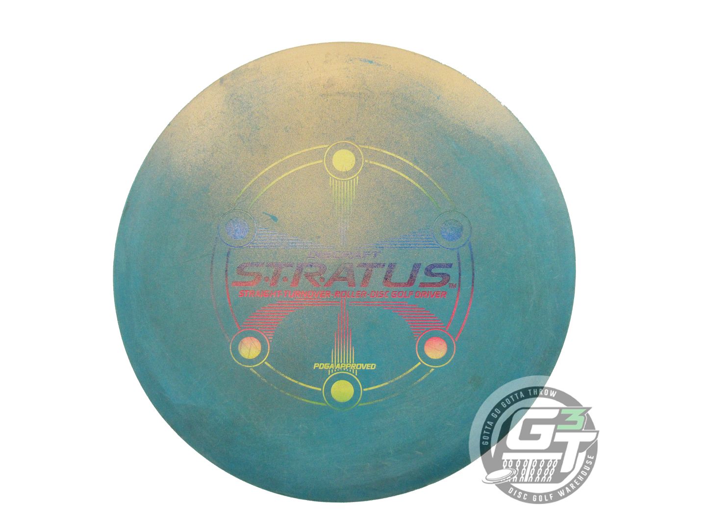 USED Discraft Elite X Stratus 178g Green Rainbow Foil OOP Fairway Driver Disc