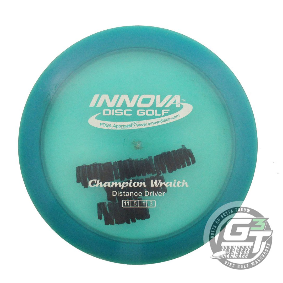 USED Innova Champion Wraith 173g Blue White Stamp Distance Driver Golf Disc