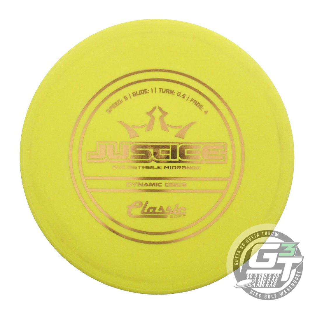 Dynamic Discs Classic Soft Justice Midrange Golf Disc (Individually Listed)