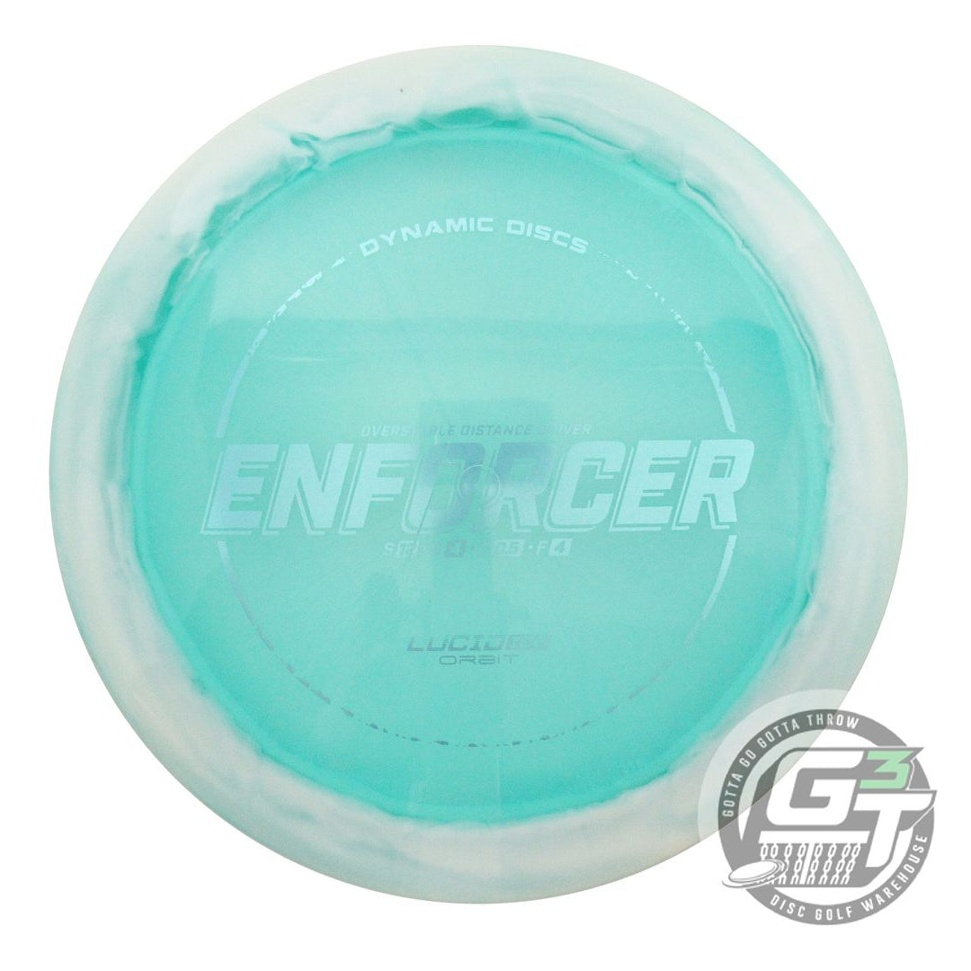 USED Dynamic Discs Lucid Ice Orbit Enforcer 173g White-Seafoam Driver Golf Disc