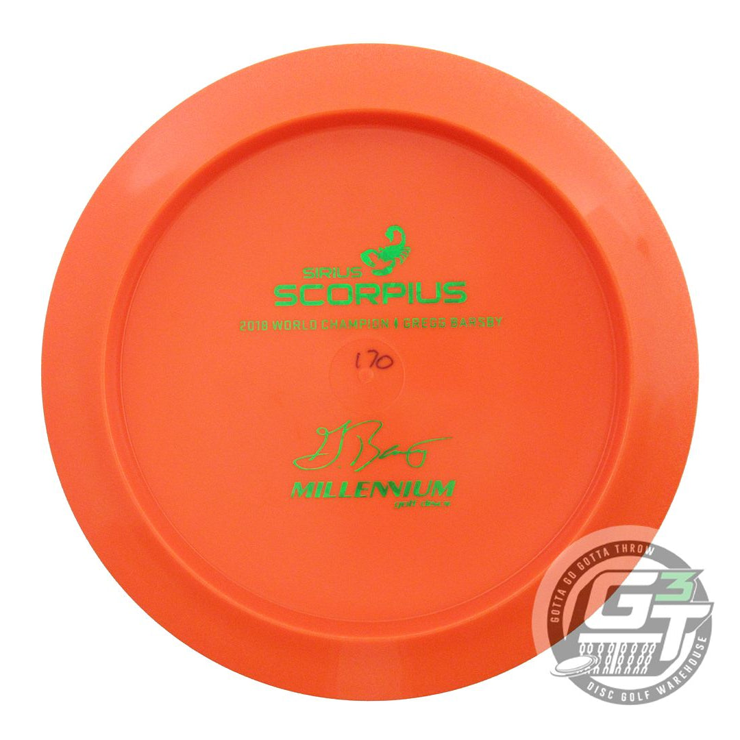 Millennium Bottom Stamp Gregg Barsby Signature Sirius Scorpius Distance Driver Golf Disc (Individually Listed)