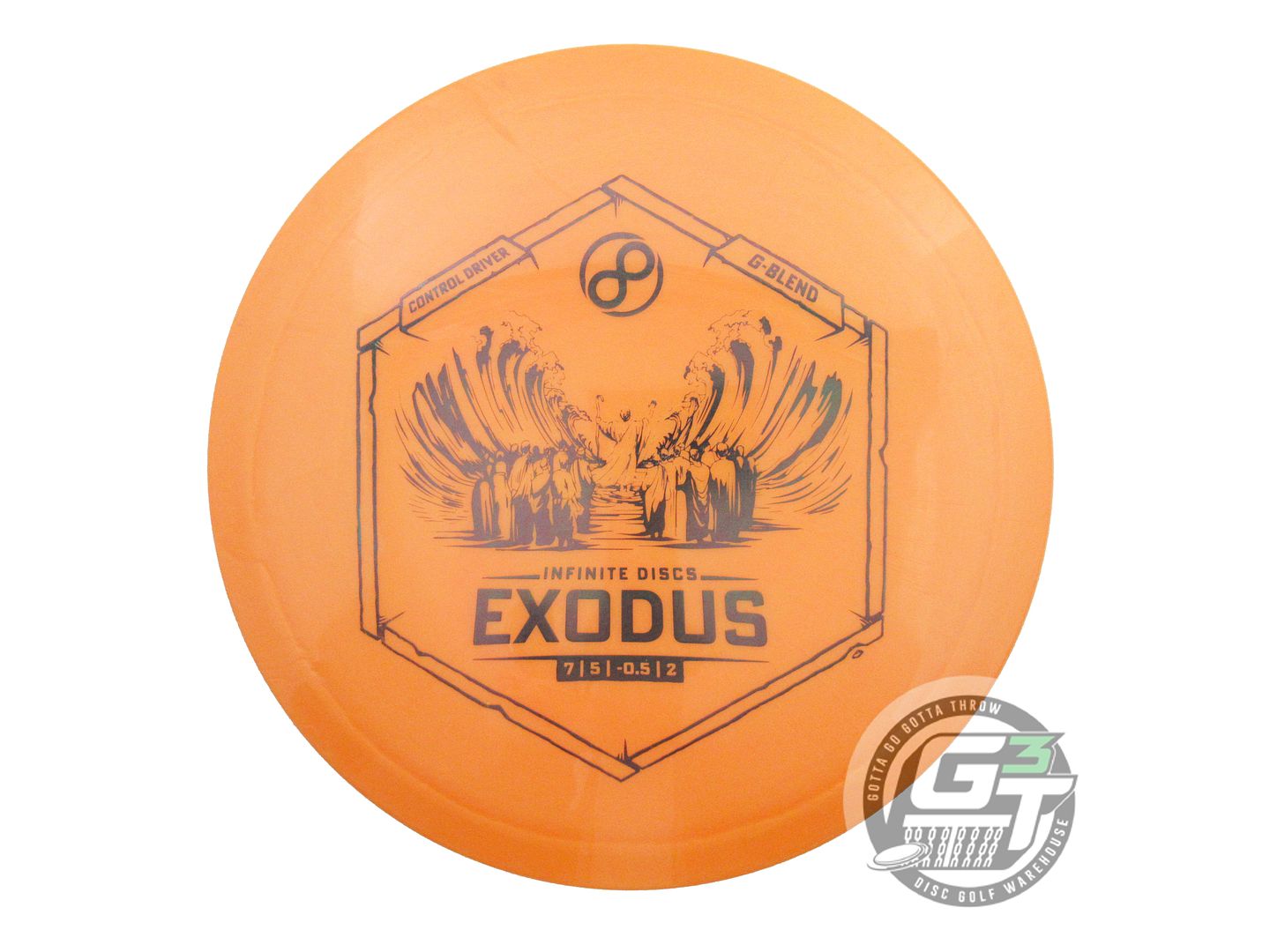 USED Infinite G-Blend Exodus 173g Orange Black Stamp Fairway Driver Golf Disc