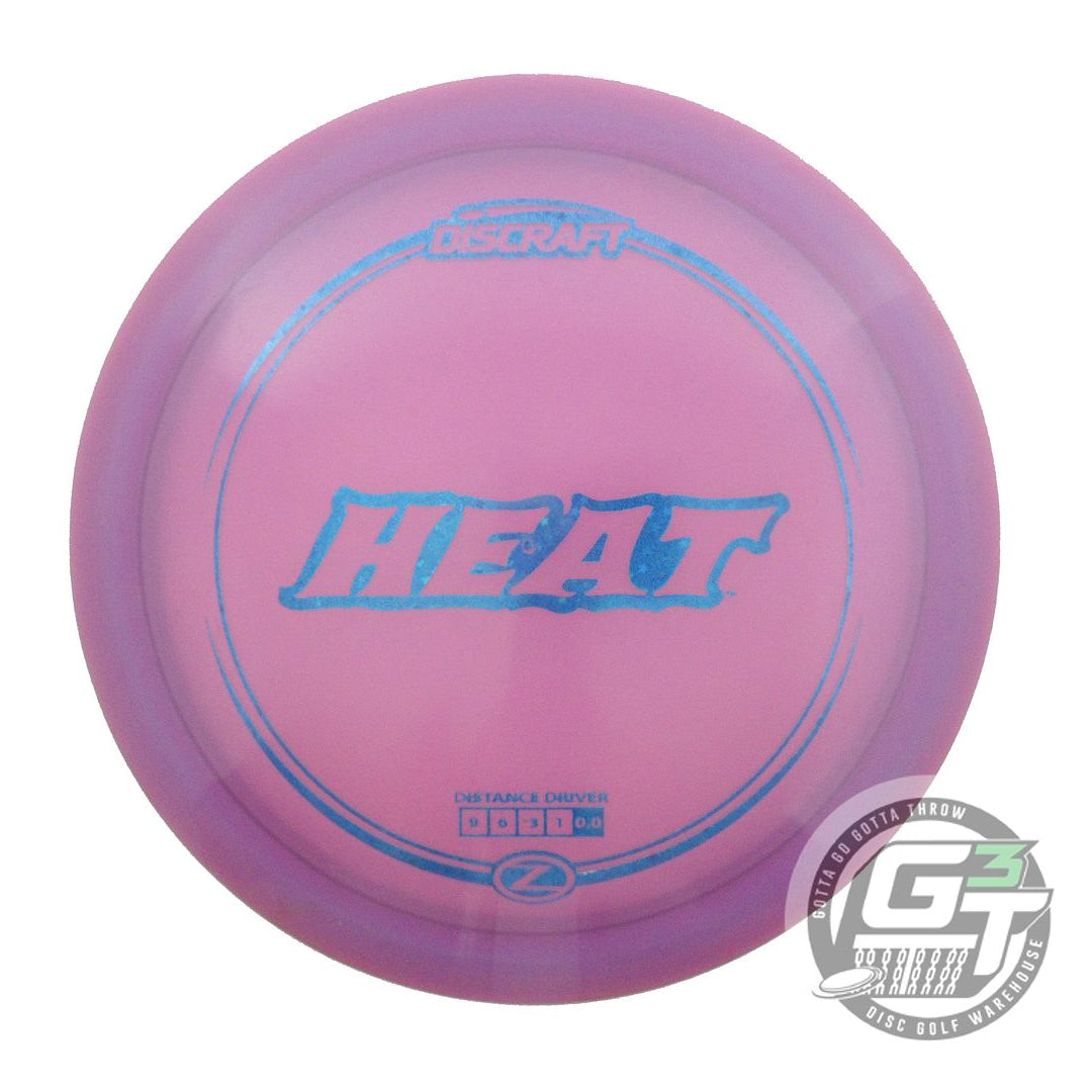 USED Discraft Z Heat 170g Purple Blue Star Foil Distance Driver Golf Disc