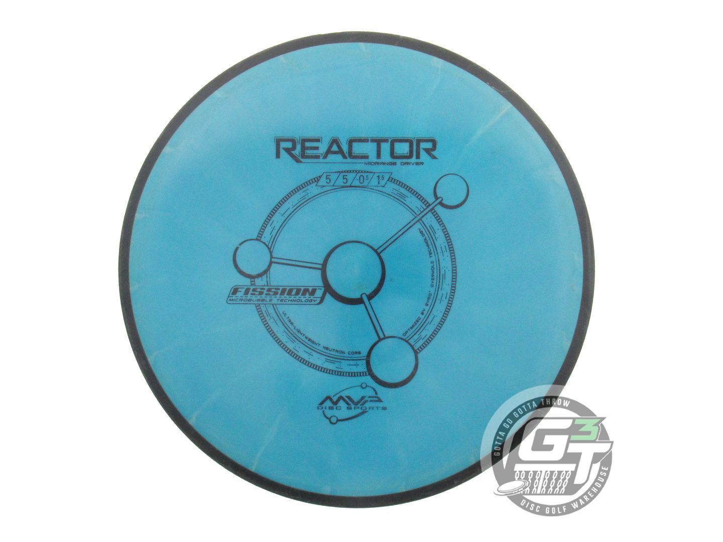 USED MVP Disc Sports Fission Reactor 172g Teal Midrange Golf Disc