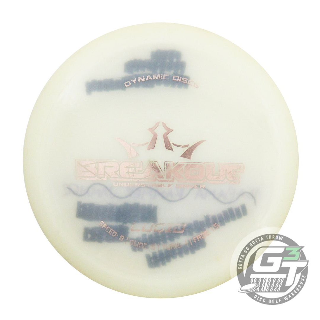 USED Dynamic Discs Lucid Breakout 157g White White Gold Foil Fairway Driver Disc