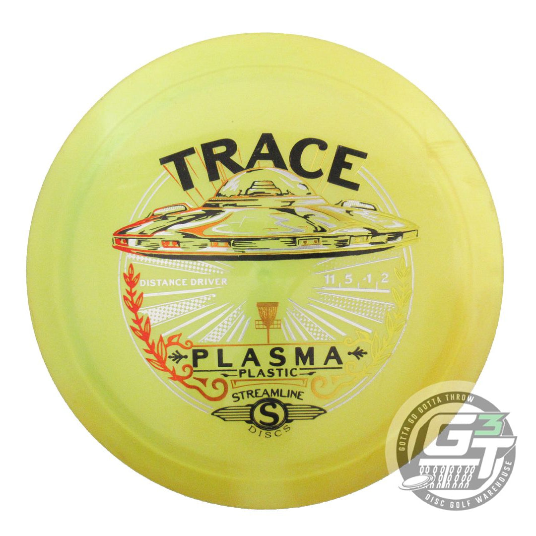 USED Streamline Discs Plasma Trace 168g Yellow Distance Driver Golf Disc