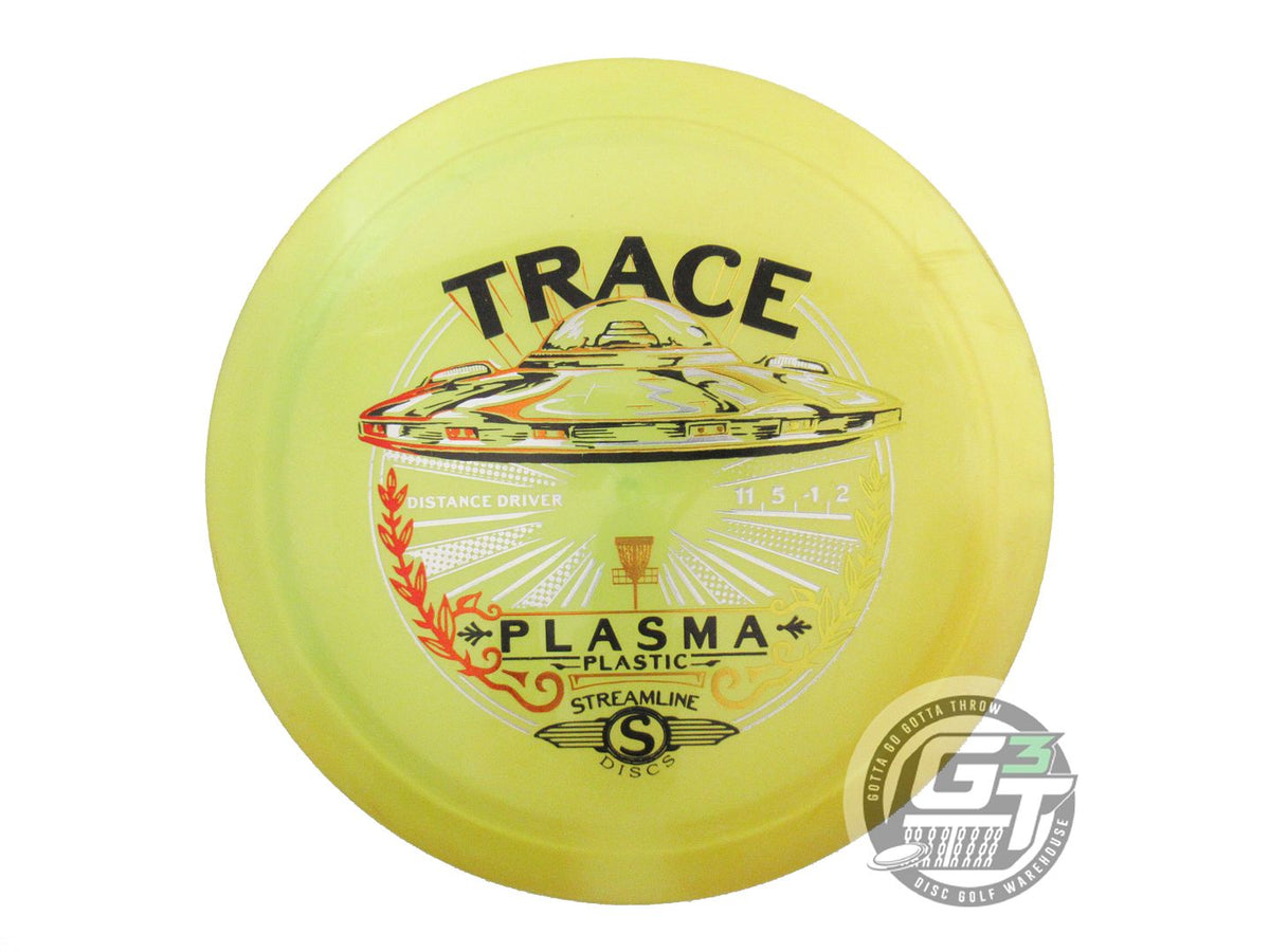 USED Streamline Discs Plasma Trace 168g Yellow Distance Driver Golf Disc