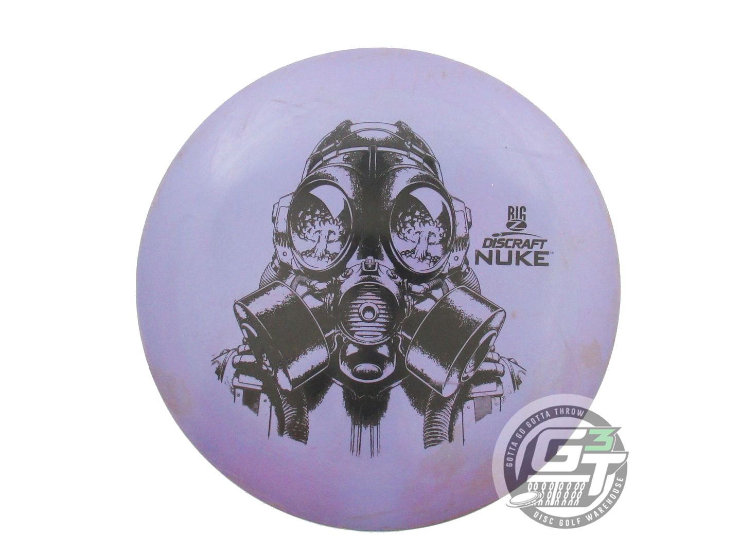 USED Discraft Big Z Nuke 174g Purple Black Stamp Distance Driver Golf Disc
