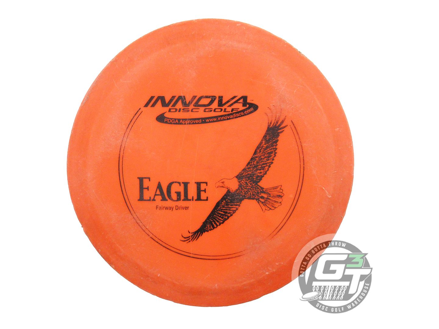 USED Innova DX Eagle 174g Orange Black Stamp Fairway Driver Golf Disc