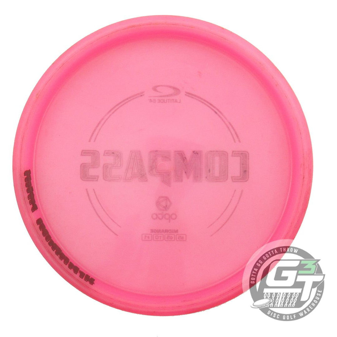 USED Latitude 64 Opto Compass 171g Pink Black Stamp Midrange Golf Disc