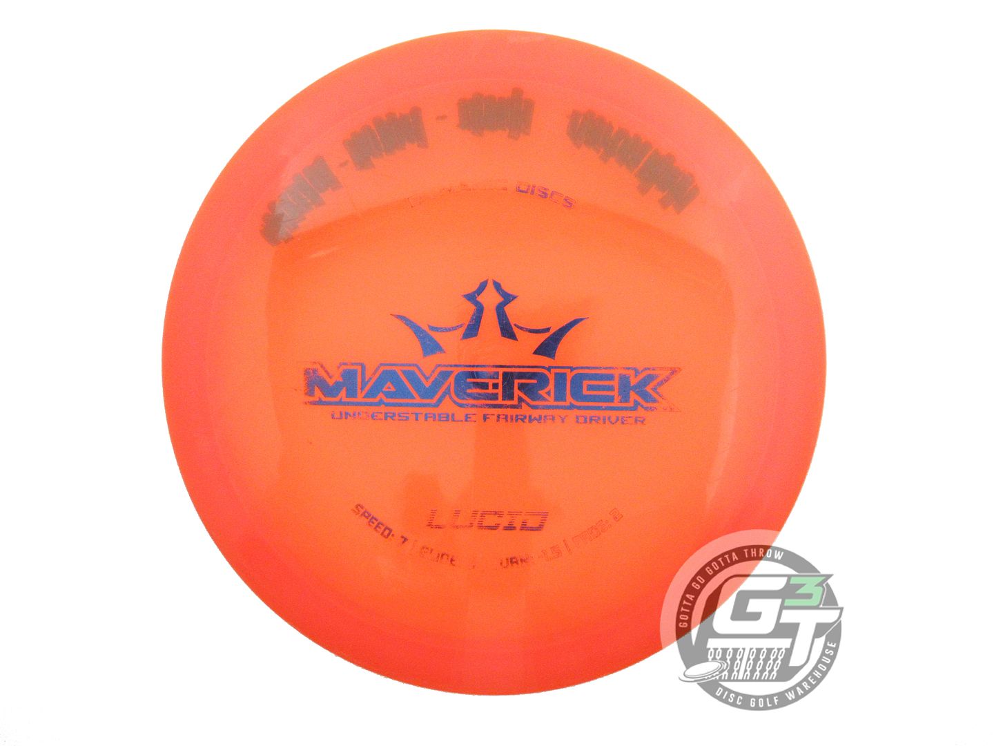 USED Dynamic Discs Lucid Maverick 171g Orange Blue Foil Distance Driver Disc